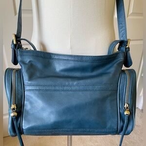 HOBO Blue Leather Multi-strap Bag